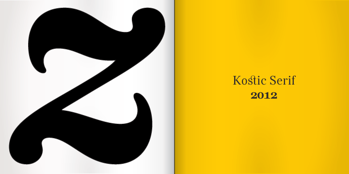Przykładowa czcionka Kostic Serif #9